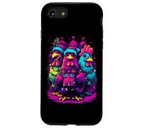 Feliz Navidad Pollo Trio Luces Festivas Carcasa para iPhone SE (2020) / 7/8