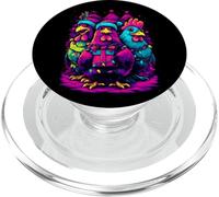 Feliz Navidad Pollo Trio Luces Festivas PopSockets PopGrip para MagSafe