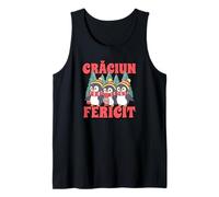 Feliz Navidad rumana Craciun fericit Camiseta sin Mangas