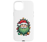 Feliz Navidad Verde Santa Feliz Navidad Carcasa para iPhone 15 Plus