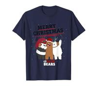 Feliz Navidad We Bare Bears Joyful Festive Fun Design Camiseta
