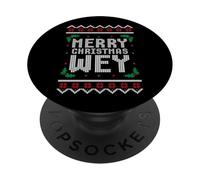 Feliz Navidad Wey Ugly Sweater Funny Mexican Christmas PopSockets PopGrip Adhesivo