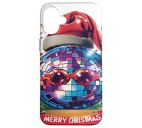 Feliz Navidad y Feliz Año Nuevo Disco Ball Carcasa para iPhone 16 Plus