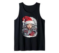 Feliz Navidad y Feliz Año Nuevo Santa Baby Retrato Camiseta sin Mangas