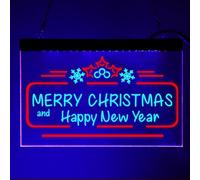 Feliz Navidad Y Próspero Año Nuevo Cono De Pino Letrero De Neón LED De Doble Color Fiesta De Navidad Personalizada Luz De Neón LED Letrero De Decoración De Neón De Navidad Personalizado
