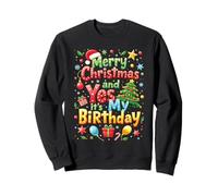 Feliz Navidad Y Sí Es Mi Cumpleaños Niños, Niñas, Niños Sudadera