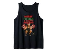Feliz Navidad y un Nuevo año Trasero Divertido Gimnasio Chico Camiseta sin Mangas