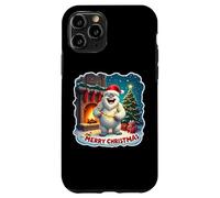 Feliz Navidad Yeti Santa Hat Abominable Snowman Kids Xmas Carcasa para iPhone 11 Pro