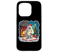 Feliz Navidad Yeti Santa Hat Abominable Snowman Kids Xmas Carcasa para iPhone 15 Pro