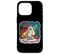 Feliz Navidad Yeti Santa Hat Abominable Snowman Kids Xmas Carcasa para iPhone 16 Pro