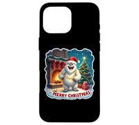 Feliz Navidad Yeti Santa Hat Abominable Snowman Kids Xmas Carcasa para iPhone 16 Pro MAX