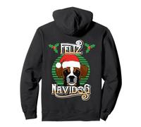 Feliz Navidog Boxer Dog Santa Hat Funny Christmas Sudadera con Capucha