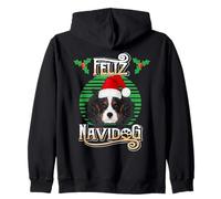 Feliz Navidog Cavalier Dog Holiday Merry Christmas Gráfico Sudadera con Capucha