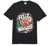 Feliz Navidog - Divertido Juego de Palabras de Feliz Navidad Dueño de un Perro navideño Comfort Colors Adult Heavyweight T-Shirt