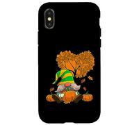 Feliz otoño gnomo otoño Acción de Gracias calabaza especias temporada Carcasa para iPhone X/XS