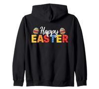 Feliz Pascua Bloque Constructor de Ladrillos Domingo de Pascua Sudadera con Capucha