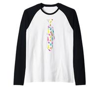 Feliz Pascua Conejito Tie Disfraz Divertido Conejo Niños Camiseta Manga Raglan