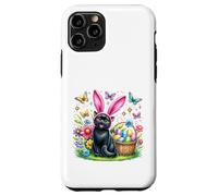 Feliz Pascua Cute Bunny Bombay Cat Canasta de huevos de Carcasa para iPhone 11 Pro