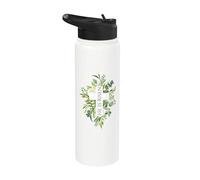 Feliz Pascua Floral He Is Risen Jesus Cross Spring Church Stainless Steel Insulated Water Bottle