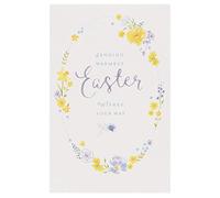 Feliz Pascua - Lote de 5 tarjetas para enviar deseos de Pascua, diseño de flores