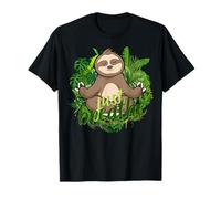 Feliz Perezoso Aliento Mindfulness Compasión Meditar Bondad Camiseta
