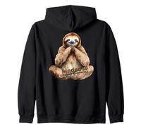 Feliz Perezoso Aliento Mindfulness Compasión Meditar Bondad Sudadera con Capucha