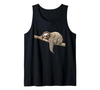 Feliz Perezoso Relajante Camiseta sin Mangas