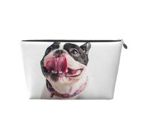 Feliz Perro Curioso Bulldog Francés, Bolsa de artículos de tocador Bolsa de Maquillaje Bolsa de cosméticos Bolsa de artículos de tocador de Viaje portátil