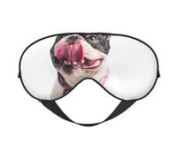 Feliz Perro Curioso Bulldog Francés, Cubreojos completos Antifaz bloqueador de luz Antifaz para dormir Antifaz suave con los ojos vendados Noche