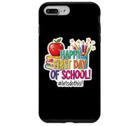 Feliz Primer Día De Escuela #letsdothis Nuevo Estudiante Maestro Carcasa para iPhone 7 Plus/8 Plus