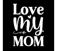 Feliz primer día de la madre con cochecito de bebé, caligrafía a mano, letras, textura, escritura Pegatinas de tallado fino 36x50.1cm Cultura del tatuaje Blanco