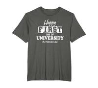 Feliz primer día de la universidad Hashtag Vida estudiantil Camiseta