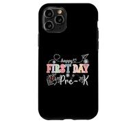 Feliz primer día de Pre-K Regreso a la escuela Maestros Niños Carcasa para iPhone 11 Pro