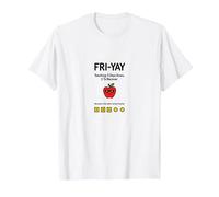 Feliz Profesor de Vie-ay: 5 días Abajo, 2 para recuperar la diversión de Apple Camiseta, Hombre, Blanco, 3XL