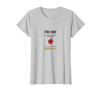 Feliz Profesor de Vie-ay: 5 días Abajo, 2 para recuperar la diversión de Apple Camiseta, Mujer, Plata, XL