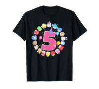 Feliz quinto cumpleaños de Squish, fiesta de 5 años para niñas Camiseta