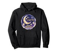 Feliz Ramadán Marhaba para Musulmanes Luna Creciente Linterna Sudadera con Capucha