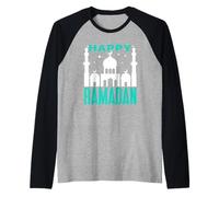 Feliz Ramadán Mubarak Eid Musulmán Kareem Camiseta Manga Raglan