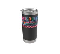 Feliz regreso a clases Celebración del primer día Aprendizaje listo Vaso térmico de acero inoxidable de doble pared