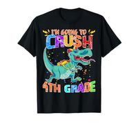 Feliz Regreso A La Escuela Mira Fuera Voy A Aplastar 4to Grado Camiseta