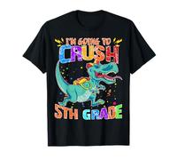 Feliz Regreso A La Escuela Mira Fuera Voy A Aplastar Quinto Grado Camiseta
