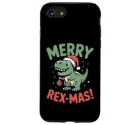 Feliz Rex-Mas Lindo Dinosaurio Diversión Vacacional Carcasa para iPhone SE (2020) / 7/8