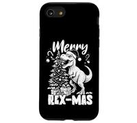 Feliz Rex-Mas Santa Dinosaurio Navidad Dino Carcasa para iPhone SE (2020) / 7/8