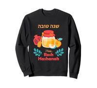 Feliz Rosh Hashaná Colorida Celebración Judía de Vacaciones Sudadera