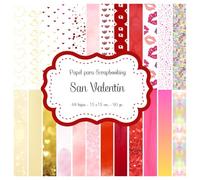 Feliz San Valentin: Papel para Scrapbooking