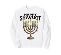 Feliz Shavuot Judaísmo de Menorá Sudadera