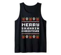 Feliz Skankin Navidad Ska Camiseta sin Mangas
