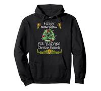 Feliz Solsticio de Invierno Usted Ladrón Cristiano Bastardos Navidad Sudadera con Capucha