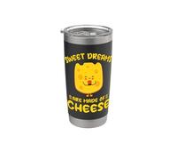 Feliz Trozo De Queso Sweet Dreams Are Made Of Cheese Vaso térmico de acero inoxidable de doble pared