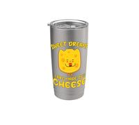 Feliz Trozo De Queso Sweet Dreams Are Made Of Cheese Vaso térmico de acero inoxidable de doble pared